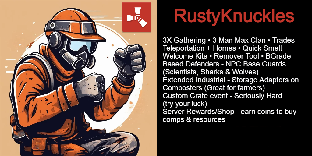 RustyKnuckles 3x|3 Man|Base Defenders|TP|BGrade|QSmelt image
